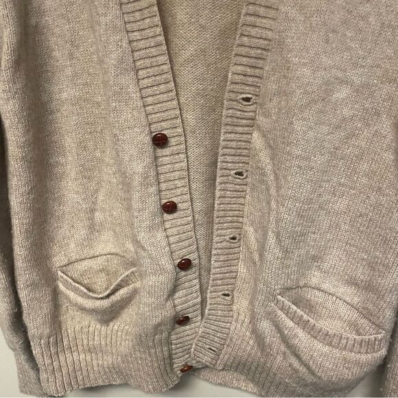 Robert Bruce Beige Mens Cardigan Sweater Size Medium - Picture 5 of 5
